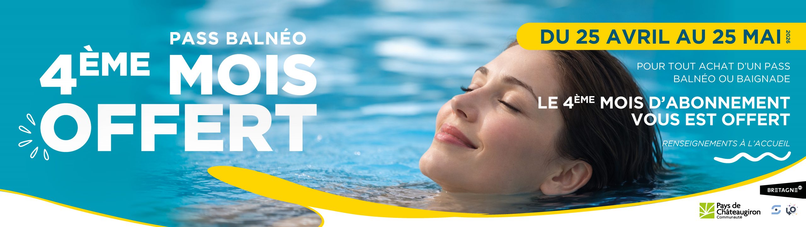 PASS BALNÉO 4ÈME MOIS OFFERT